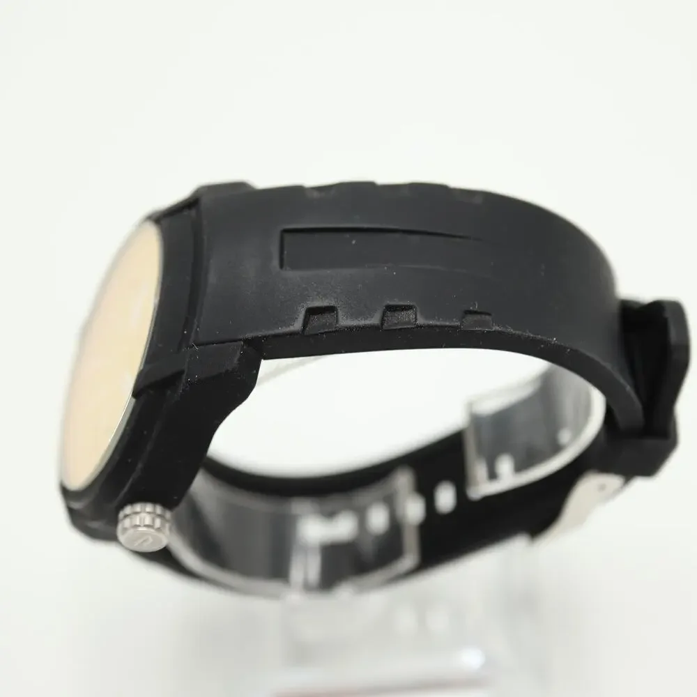 Diesel Armbar Black Mens 44mm Watch Iridescent Crystal DZ1819 w New Battery